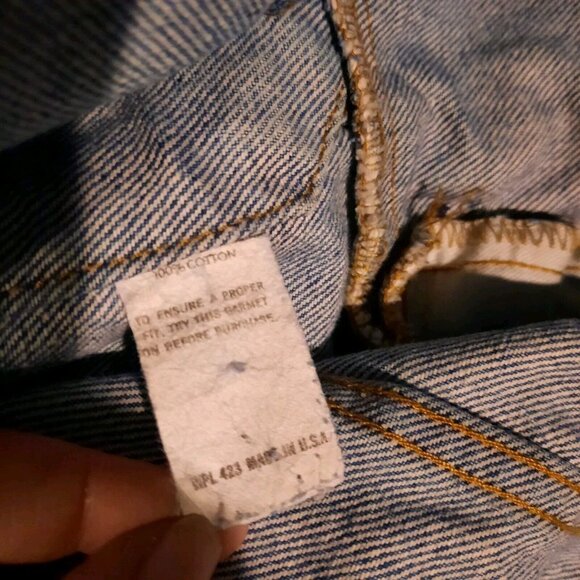 Vtg Levis Jacket Mens 44 Denim Jean Trucker Type 3 Made In USA Faded 80s 70506 - Picture 11 of 15